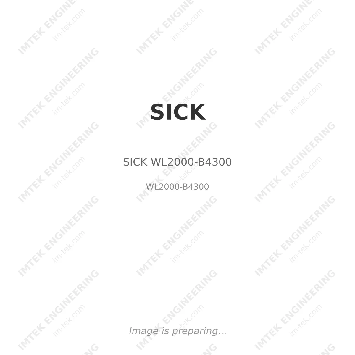 SICK SICK WL2000-B4300 - WL2000-B4300