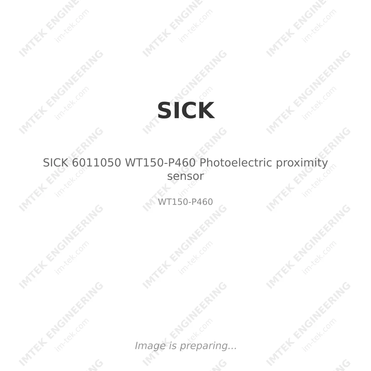 SICK SICK 6011050 WT150-P460 Photoelectric proximity sensor - WT150-P460