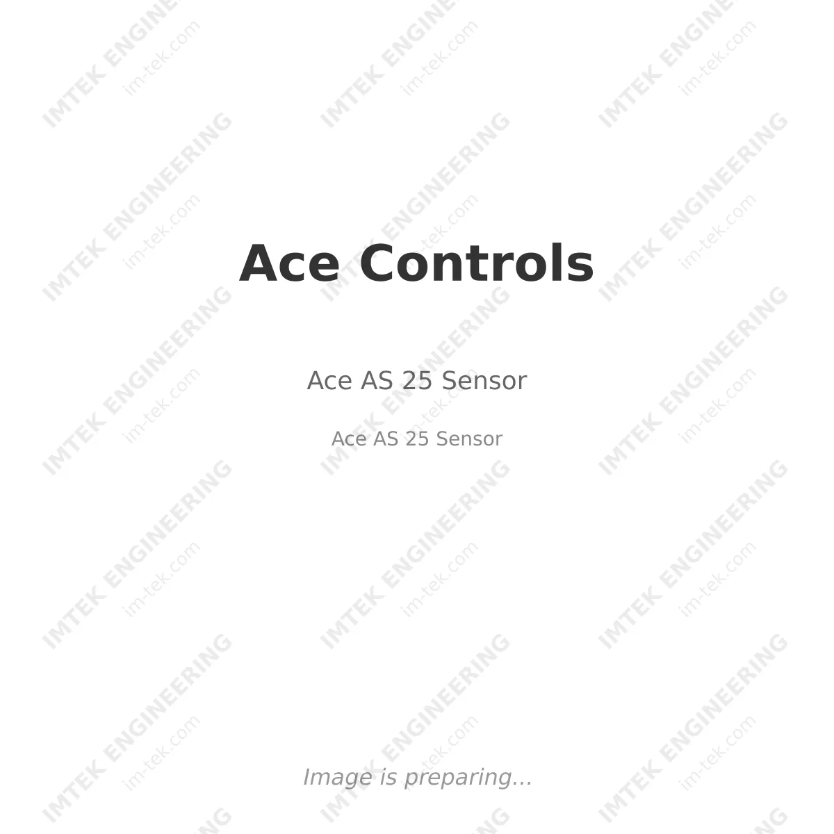 Ace Controls Ace AS 25 Sensor - Ace AS 25 Sensor