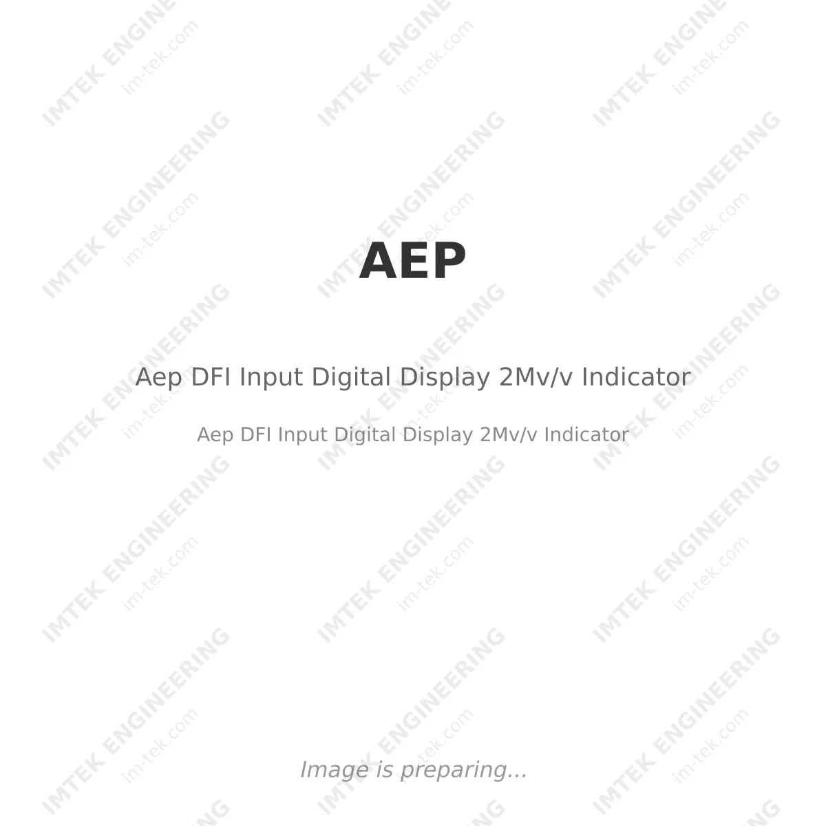 AEP Aep DFI Input Digital Display 2Mv/v Indicator - Aep  DFI Input Digital Display 2Mv/v Indicator