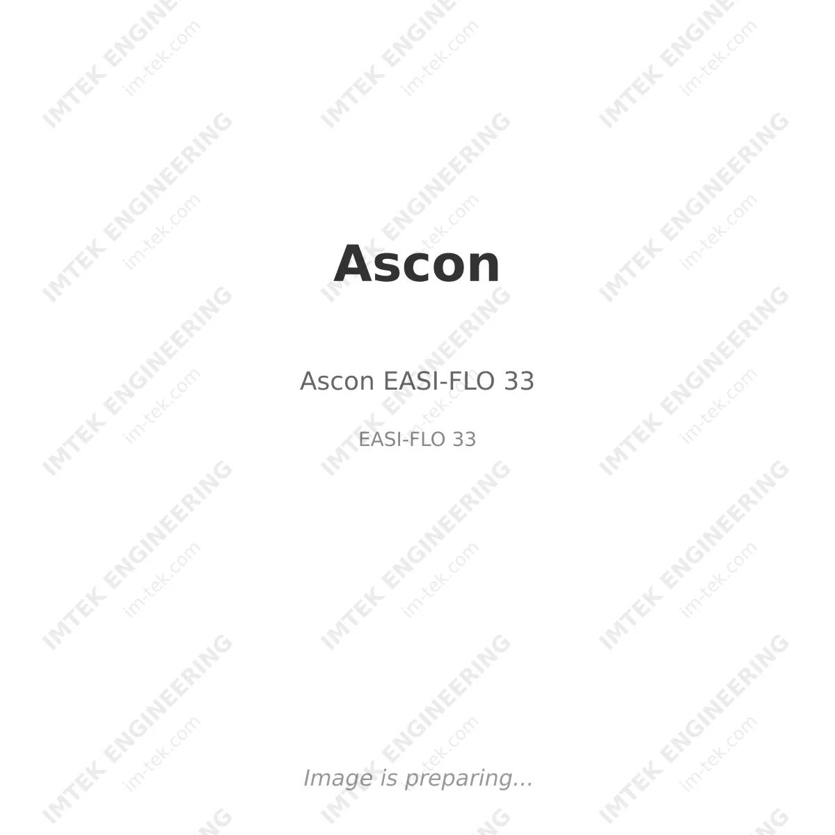 Ascon Ascon EASI-FLO 33 - EASI-FLO 33