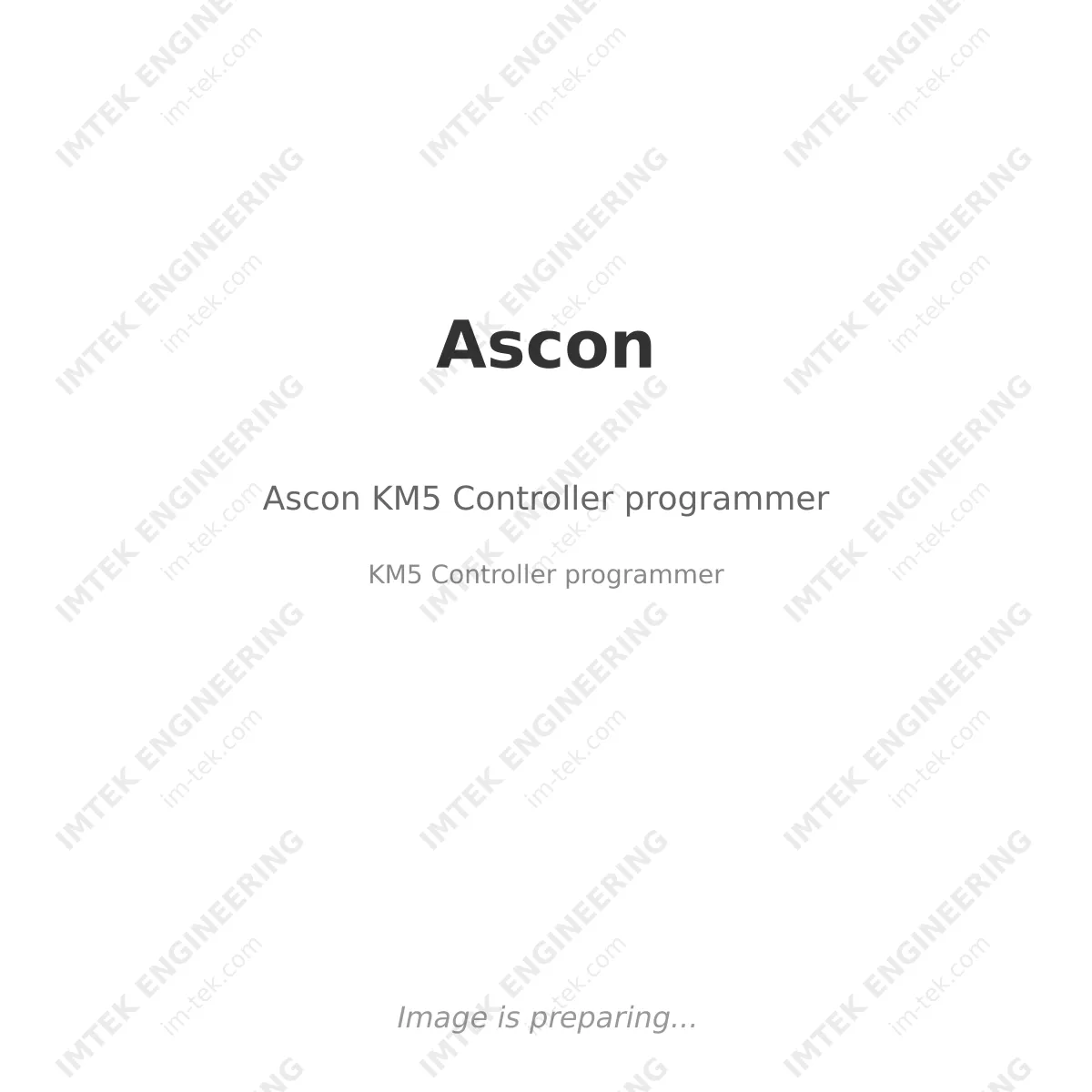 Ascon Ascon KM5 Controller programmer - KM5 Controller programmer