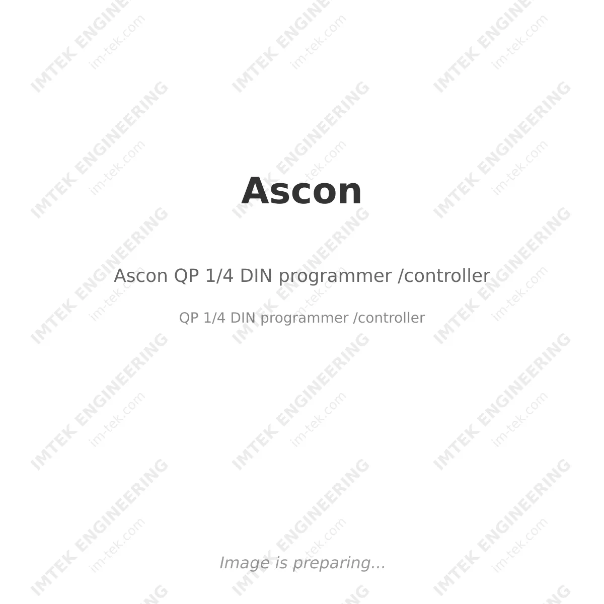 Ascon Ascon QP 1/4 DIN programmer /controller - QP 1/4 DIN programmer /controller
