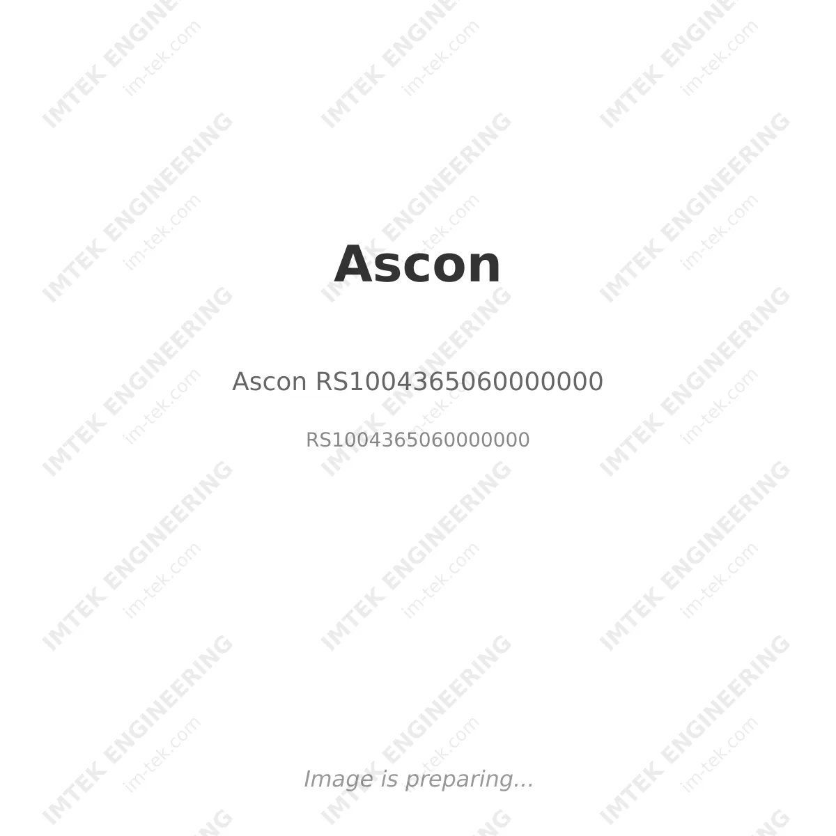 Ascon Ascon RS1004365060000000 - RS1004365060000000