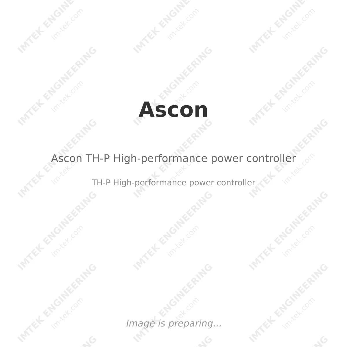 Ascon Ascon TH-P High-performance power controller - TH-P High-performance power controller
