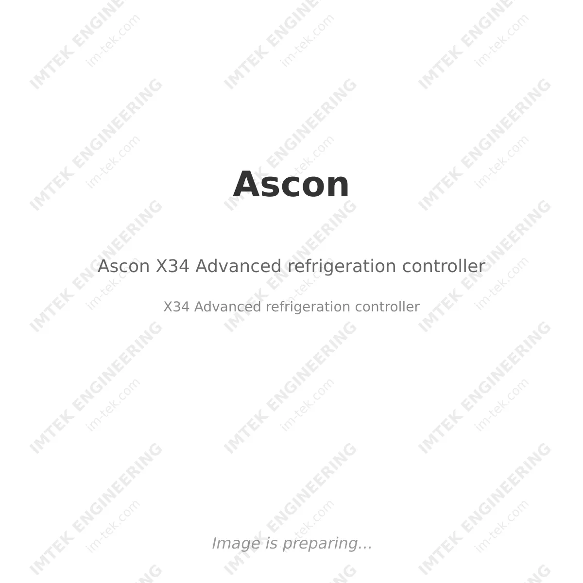 Ascon Ascon X34 Advanced refrigeration controller - X34 Advanced refrigeration controller
