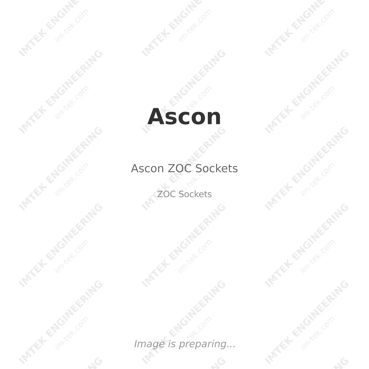 Ascon Ascon ZOC Sockets - ZOC Sockets