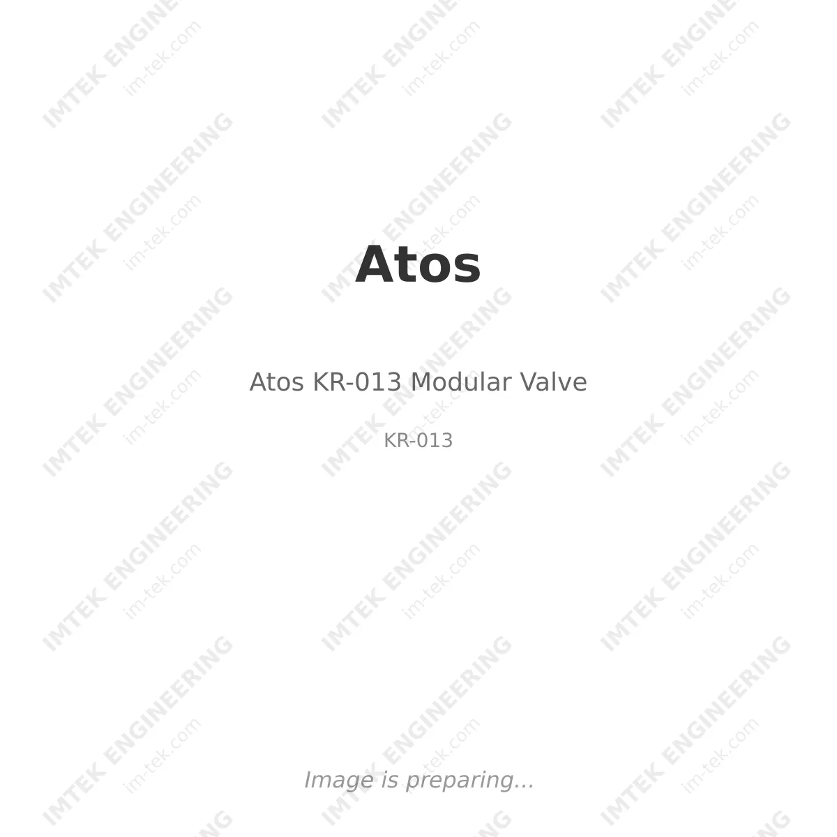 Atos Atos KR-013 Modular Valve - KR-013