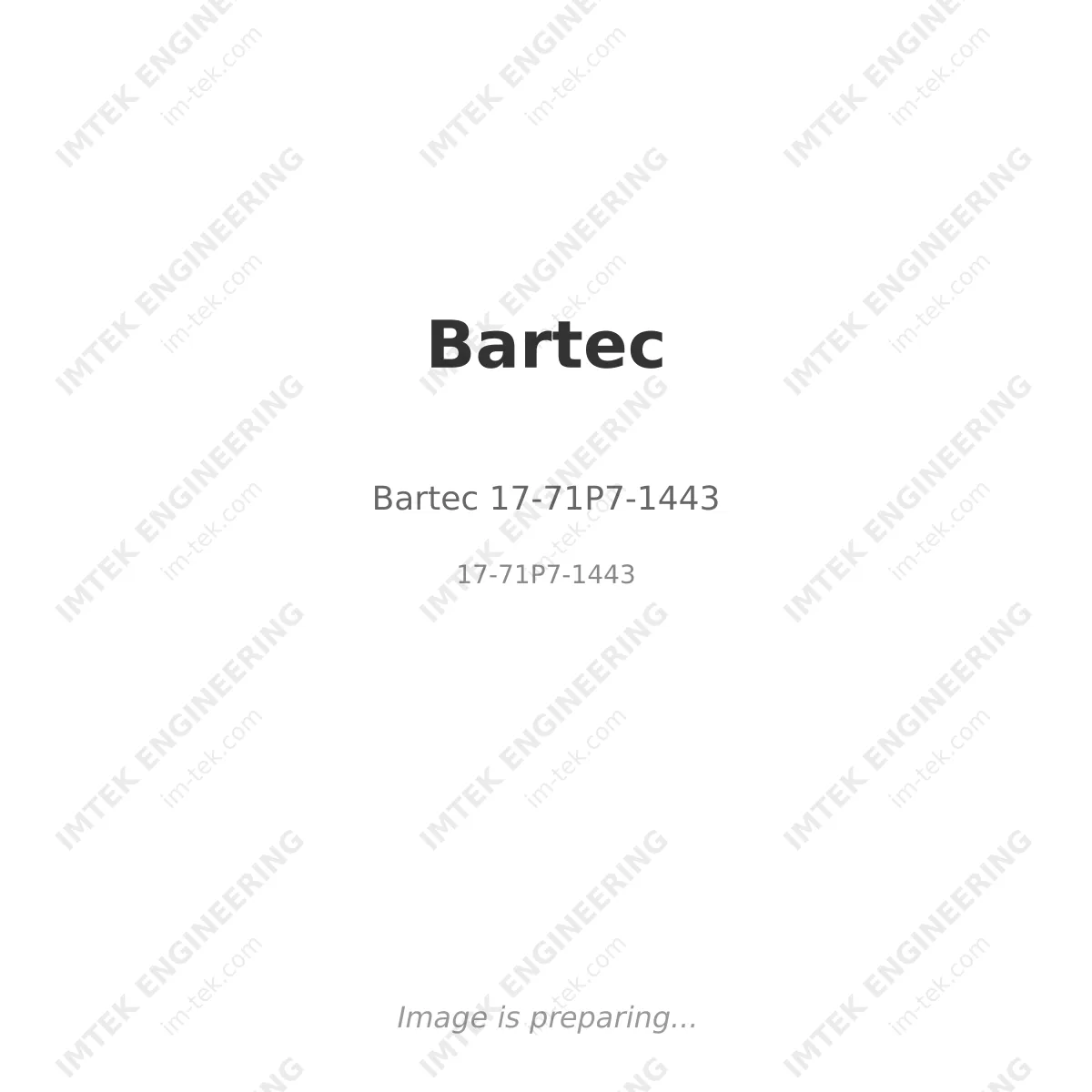 Bartec Bartec 17-71P7-1443 - 17-71P7-1443