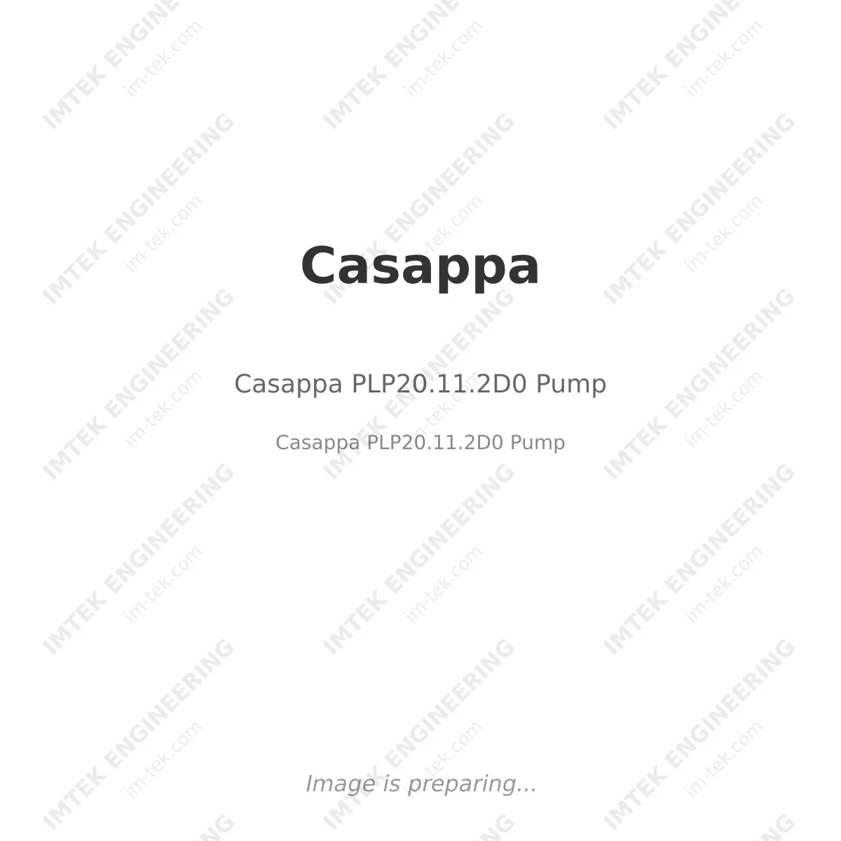 Casappa Casappa PLP20.11.2D0 Pump - Casappa PLP20.11.2D0 Pump