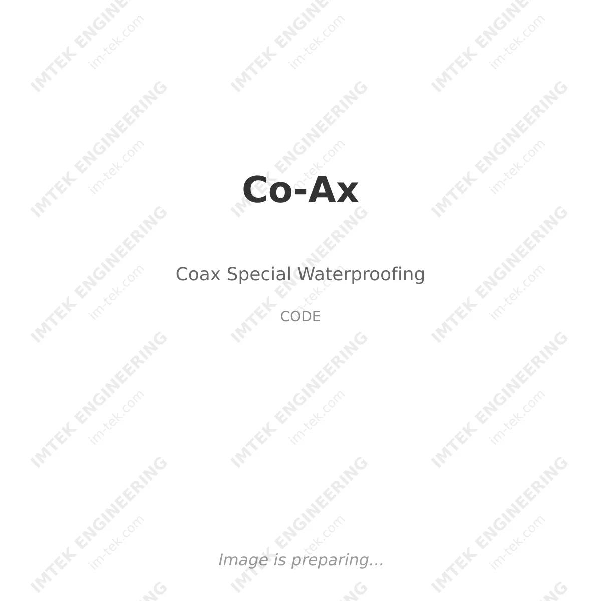 Co-Ax Coax Special Waterproofing
