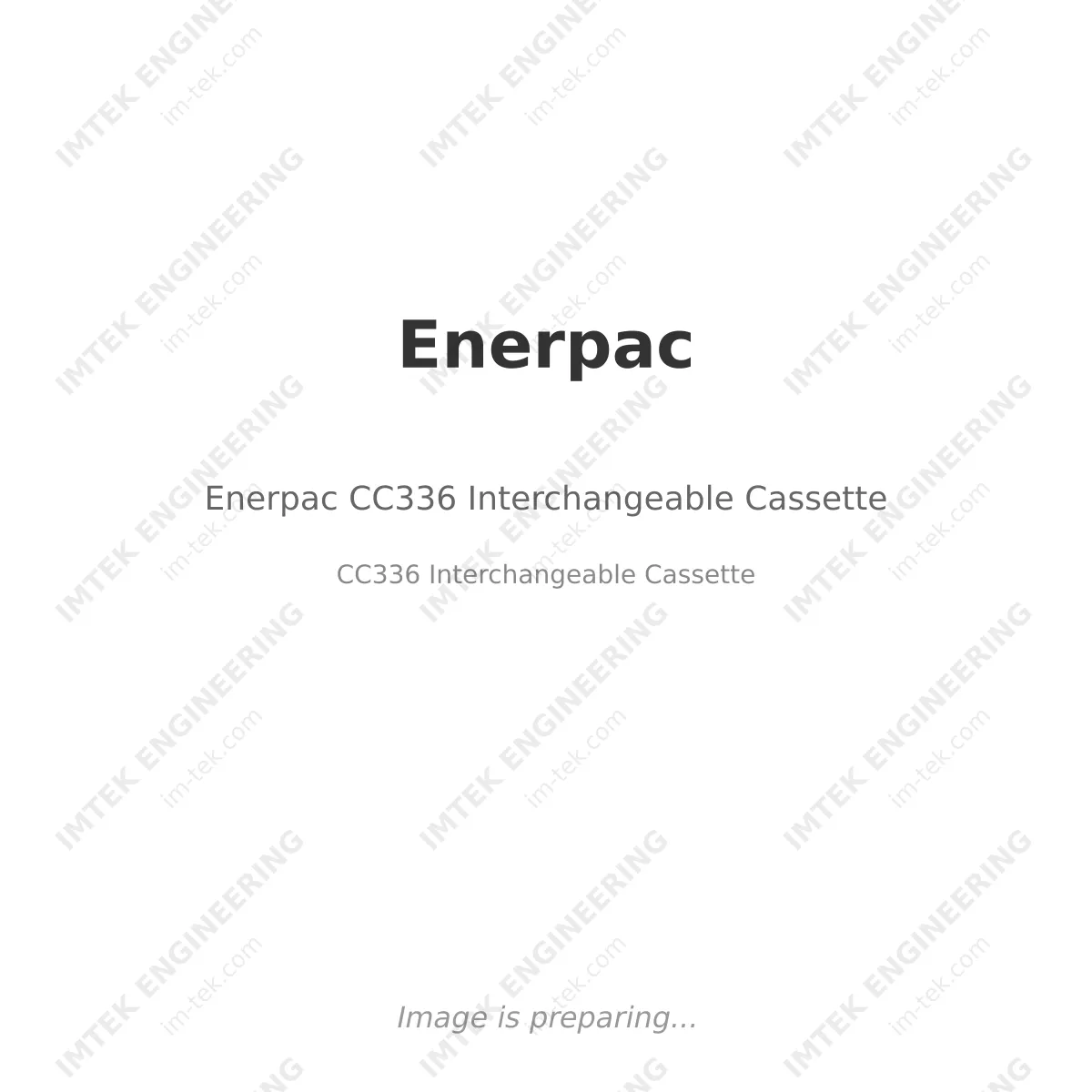 Enerpac Enerpac CC336 Interchangeable Cassette - CC336 Interchangeable Cassette