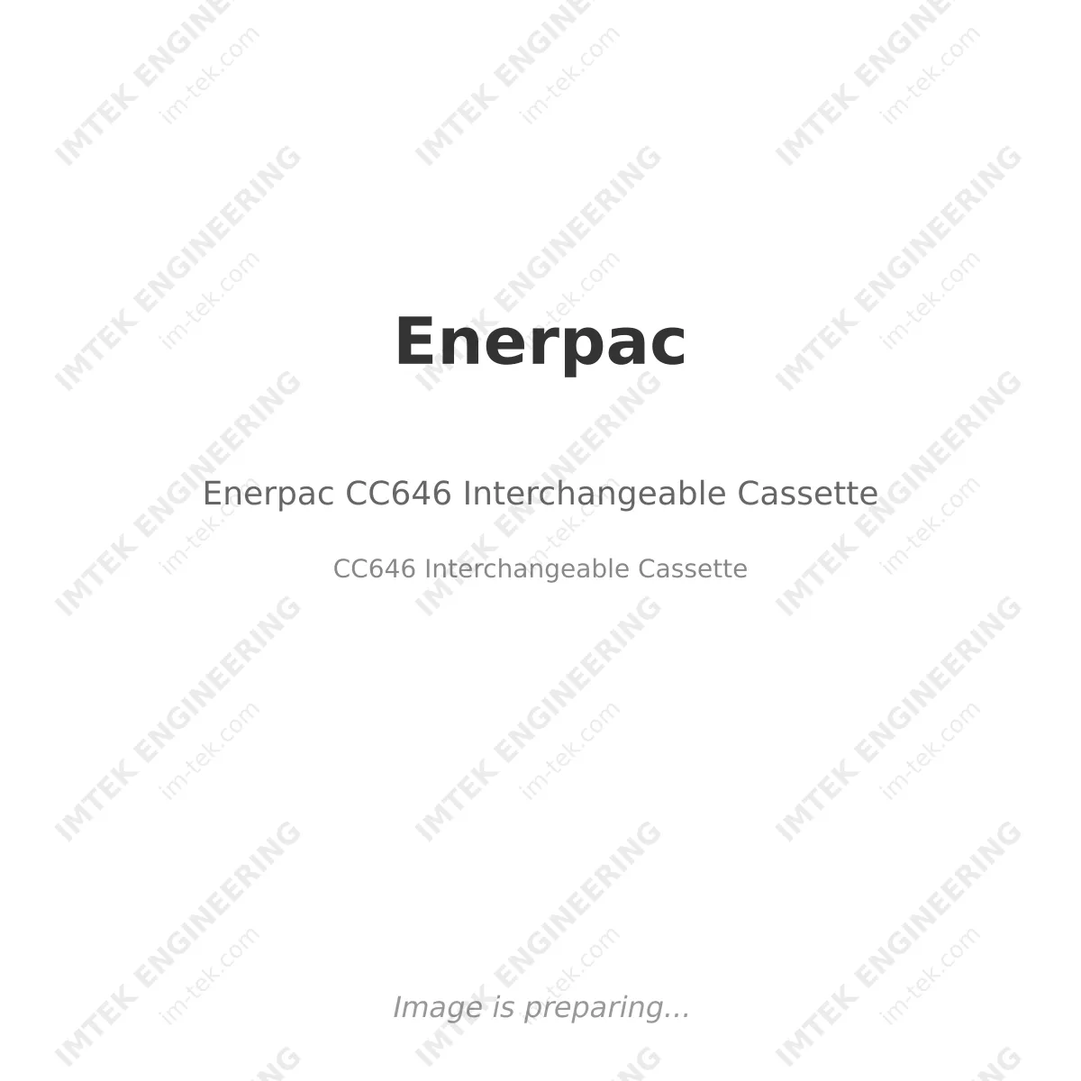 Enerpac Enerpac CC646 Interchangeable Cassette - CC646 Interchangeable Cassette