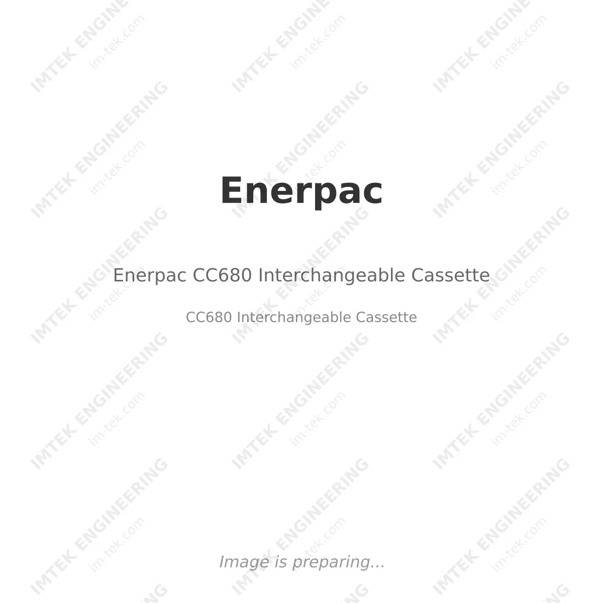 Enerpac Enerpac CC680 Interchangeable Cassette - CC680 Interchangeable Cassette
