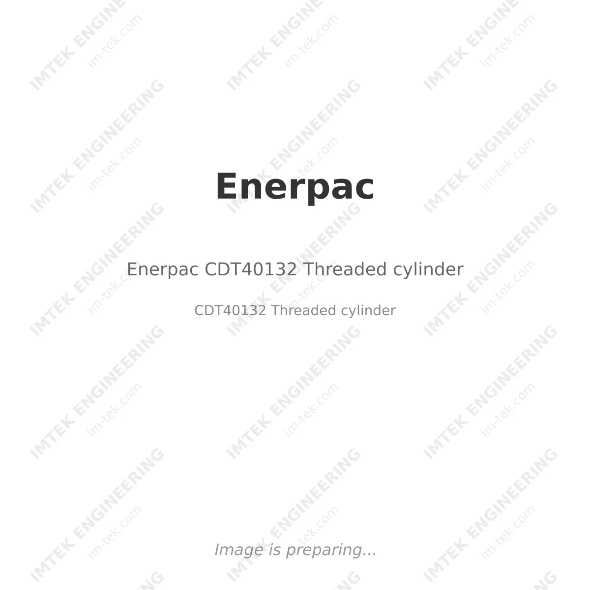 Enerpac Enerpac CDT40132 Threaded cylinder - CDT40132 Threaded cylinder