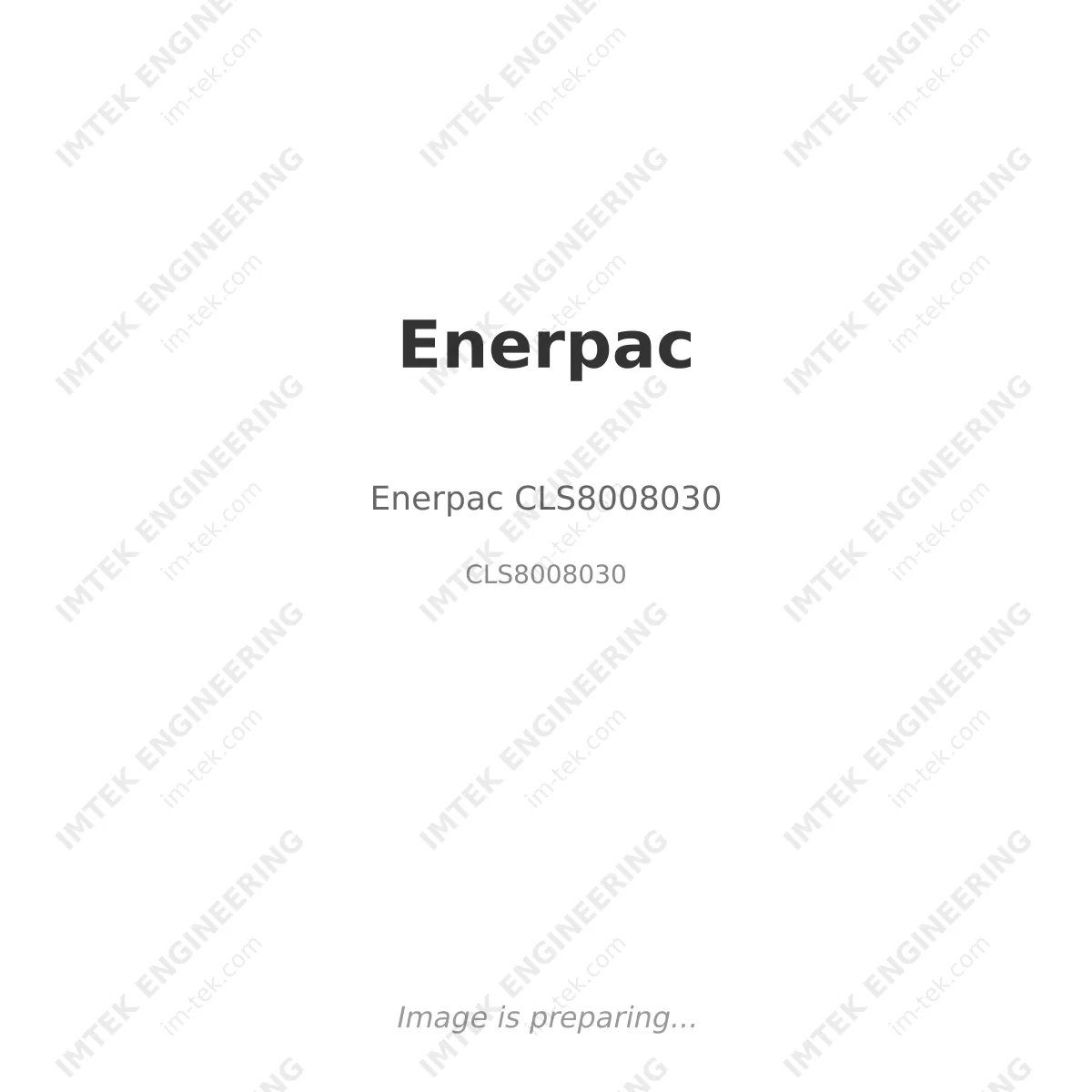 Enerpac Enerpac CLS8008030 - CLS8008030