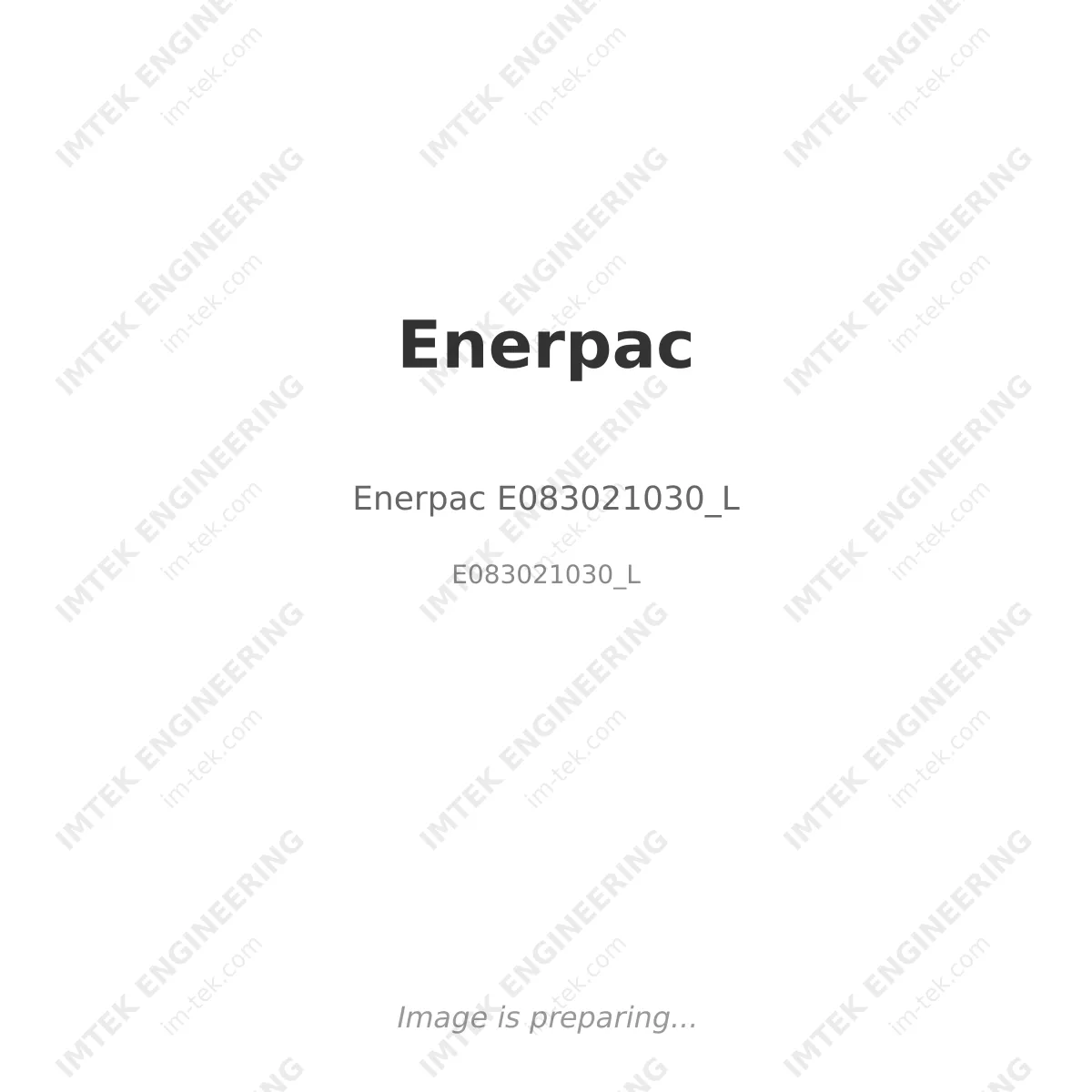 Enerpac Enerpac E083021030_L - E083021030_L