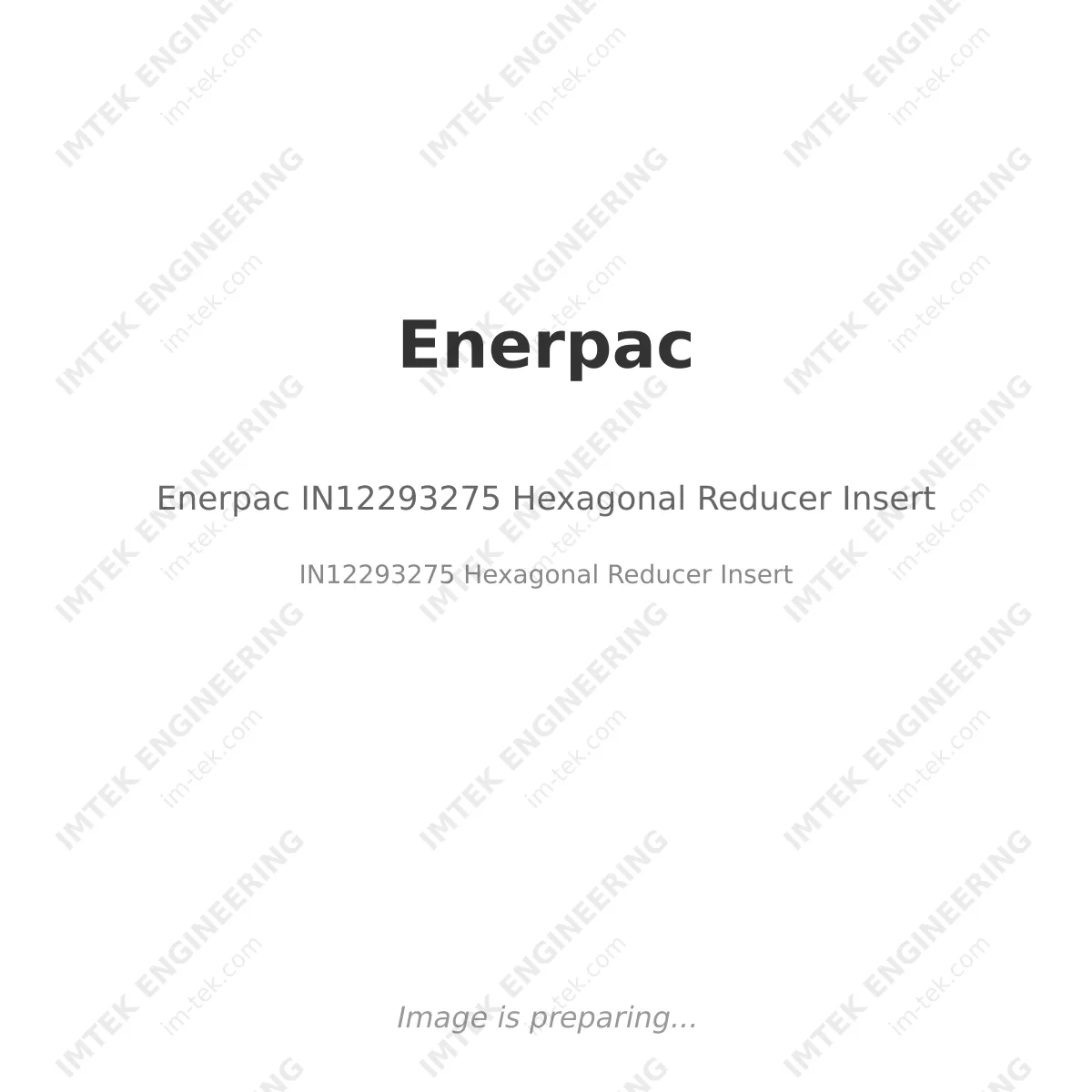 Enerpac Enerpac IN12293275 Hexagonal Reducer Insert - IN12293275 Hexagonal Reducer Insert