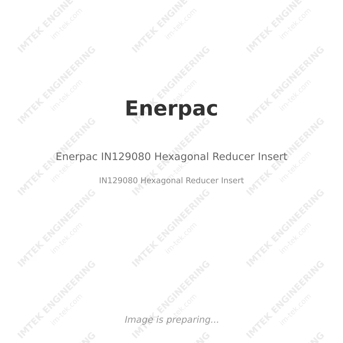 Enerpac Enerpac IN129080 Hexagonal Reducer Insert - IN129080 Hexagonal Reducer Insert