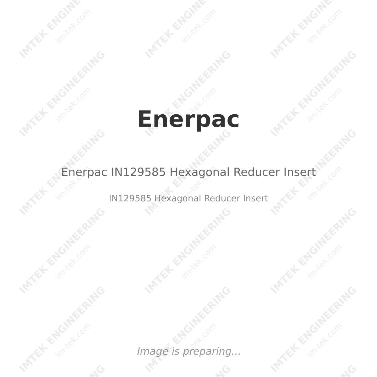 Enerpac Enerpac IN129585 Hexagonal Reducer Insert - IN129585 Hexagonal Reducer Insert
