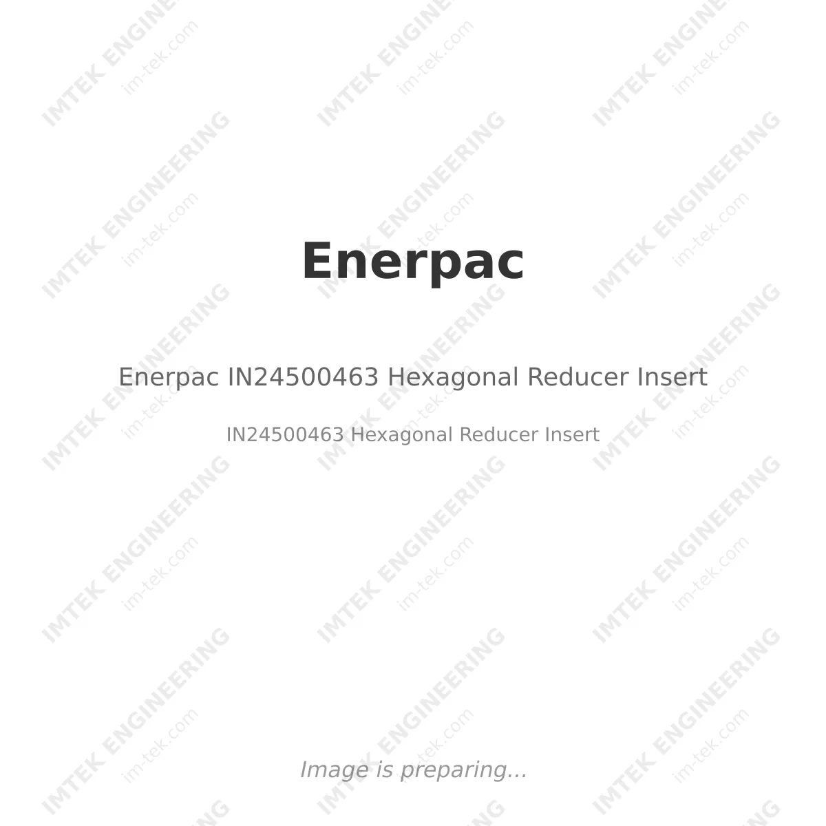 Enerpac Enerpac IN24500463 Hexagonal Reducer Insert - IN24500463 Hexagonal Reducer Insert