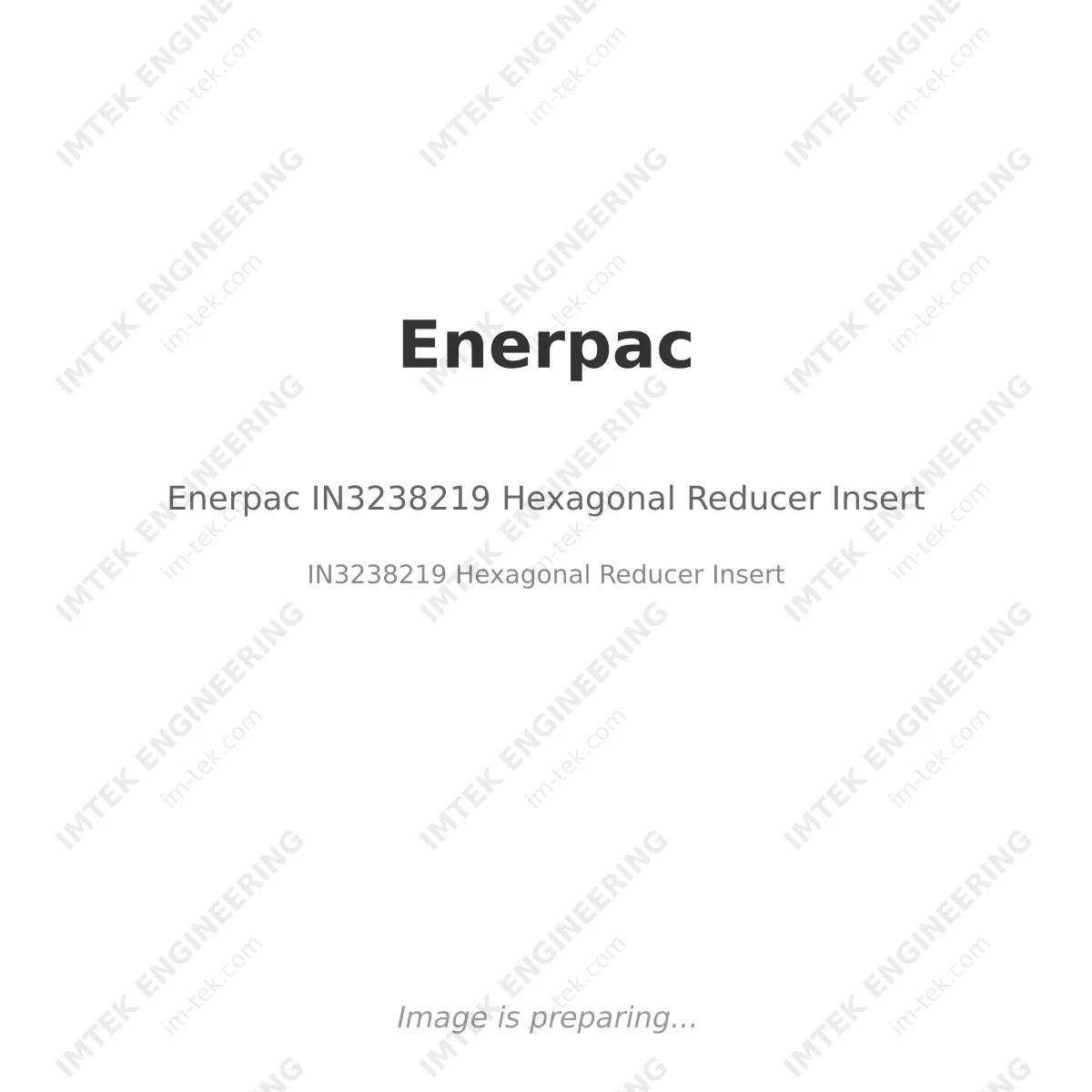 Enerpac Enerpac IN3238219 Hexagonal Reducer Insert - IN3238219 Hexagonal Reducer Insert