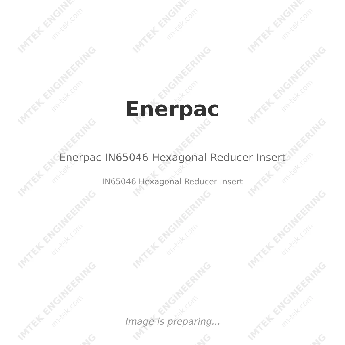 Enerpac Enerpac IN65046 Hexagonal Reducer Insert - IN65046 Hexagonal Reducer Insert