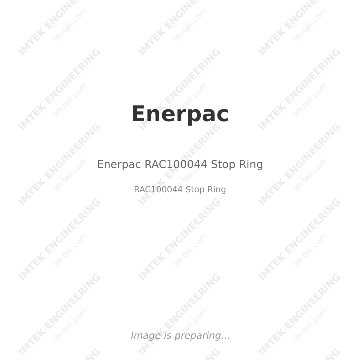 Enerpac Enerpac RAC100044 Stop Ring - RAC100044 Stop Ring