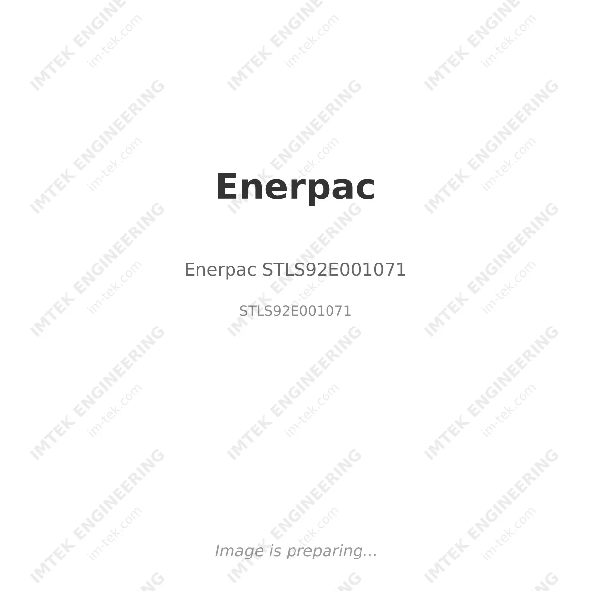 Enerpac Enerpac STLS92E001071 - STLS92E001071