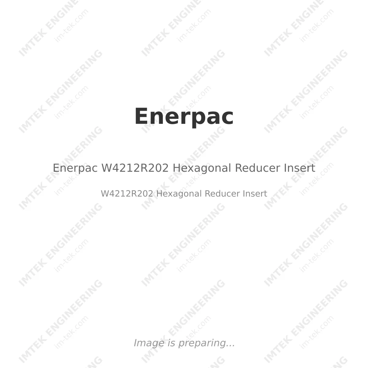 Enerpac Enerpac W4212R202 Hexagonal Reducer Insert - W4212R202 Hexagonal Reducer Insert