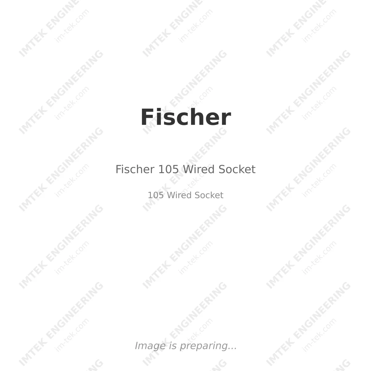 Fischer Fischer 105 Wired Socket - 105 Wired Socket