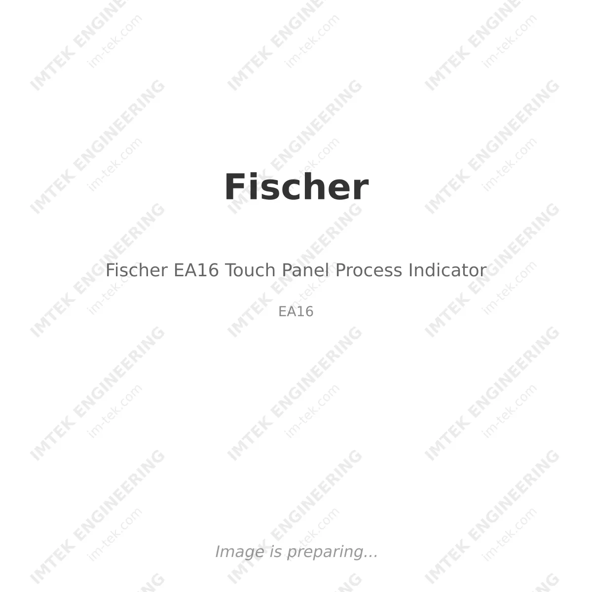 Fischer Fischer EA16 Touch Panel Process Indicator - EA16