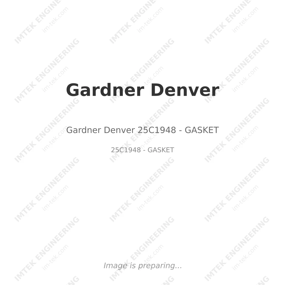Gardner Denver Gardner Denver 25C1948 - GASKET - 25C1948 - GASKET