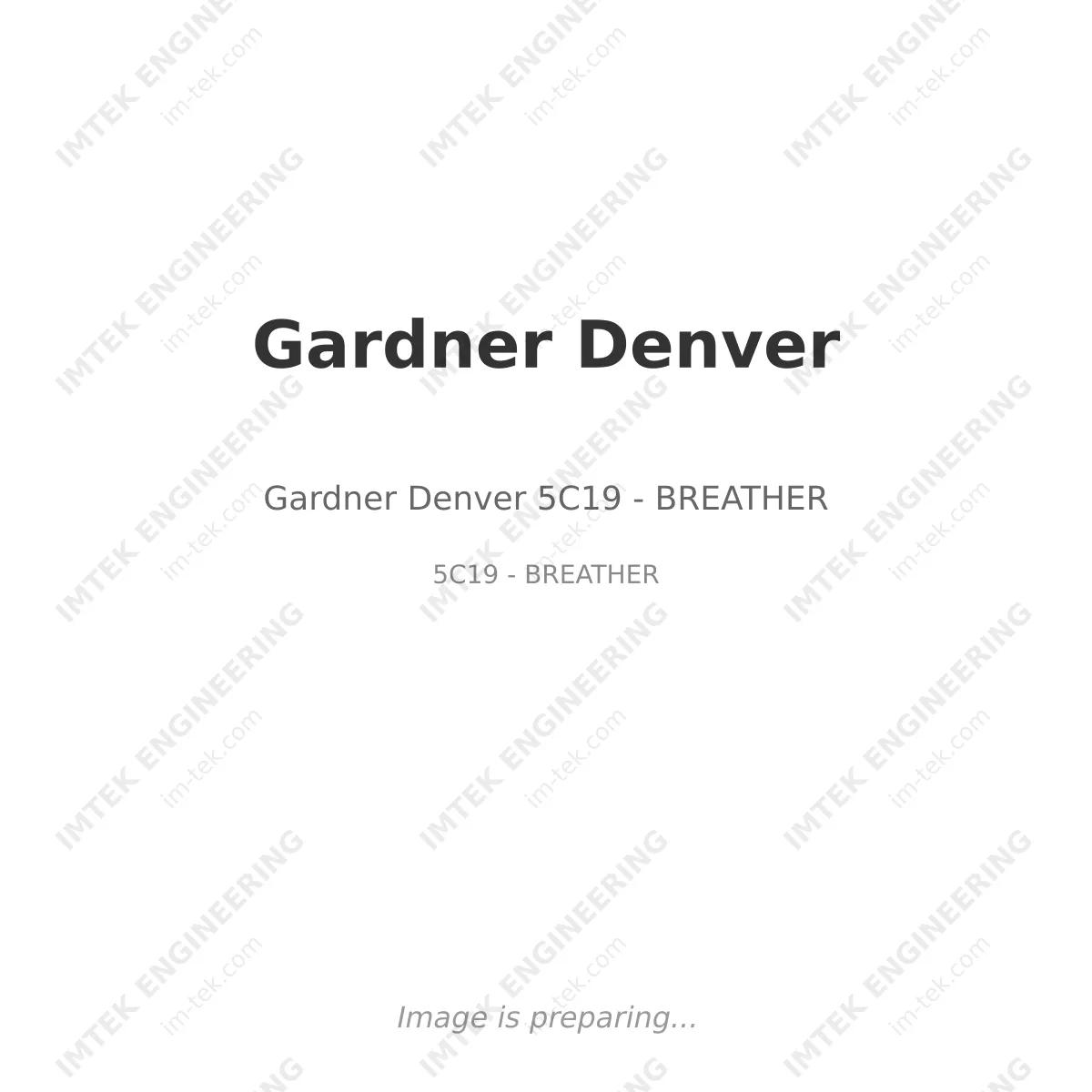Gardner Denver Gardner Denver 5C19 - BREATHER - 5C19 - BREATHER