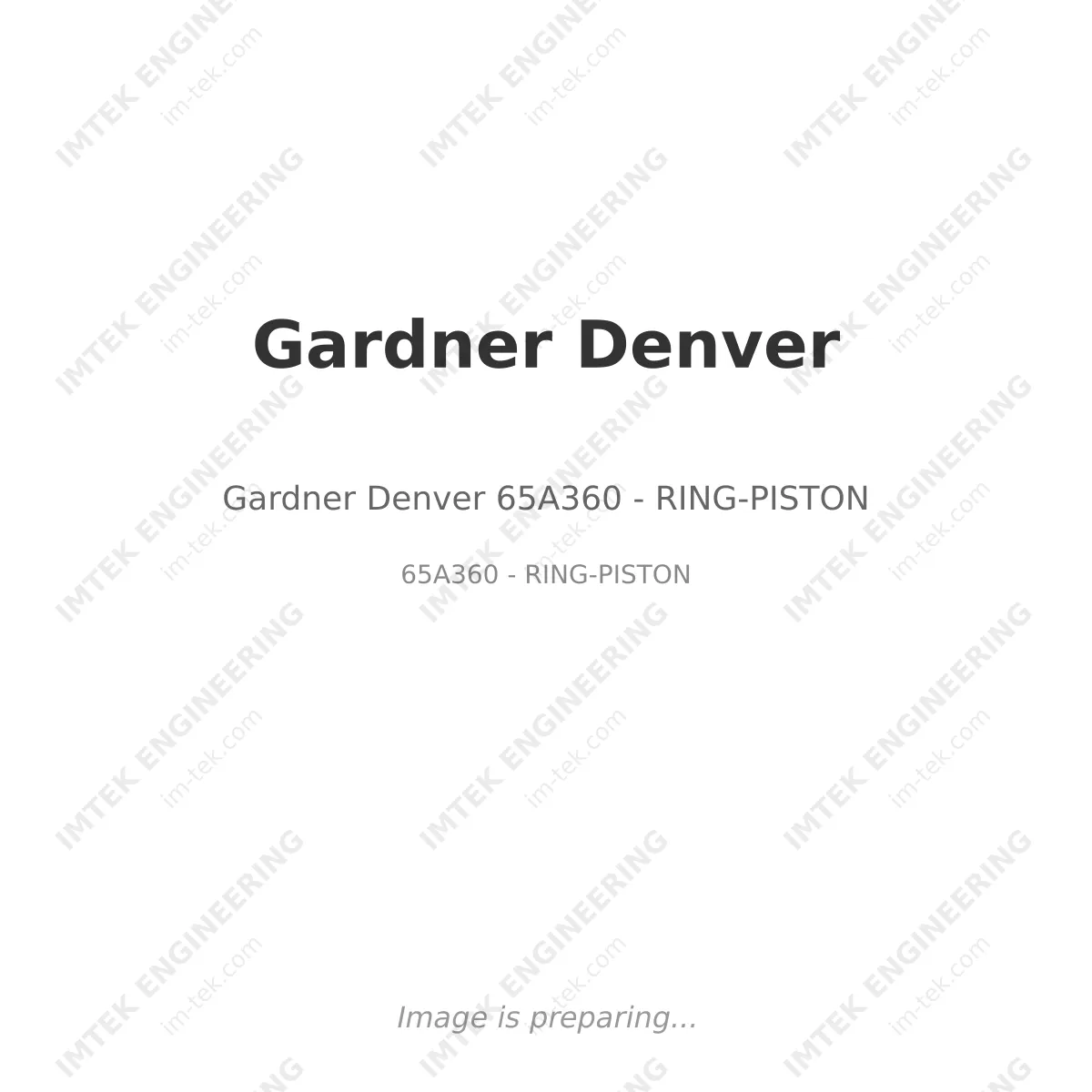 Gardner Denver Gardner Denver 65A360 - RING-PISTON - 65A360 - RING-PISTON