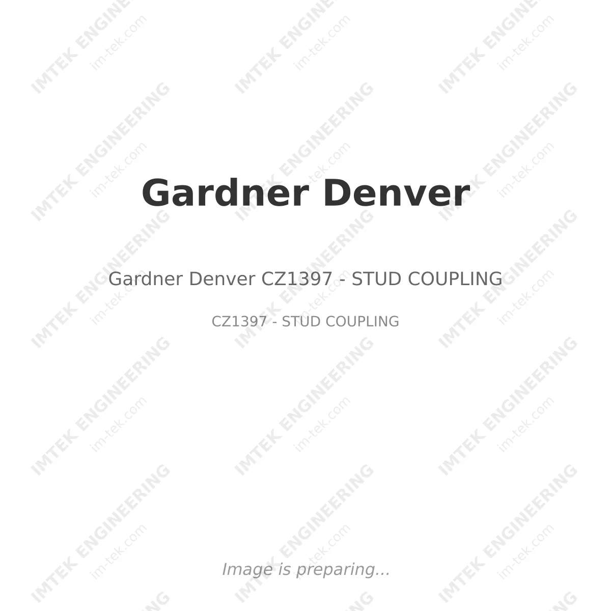 Gardner Denver Gardner Denver CZ1397 - STUD COUPLING - CZ1397 - STUD COUPLING