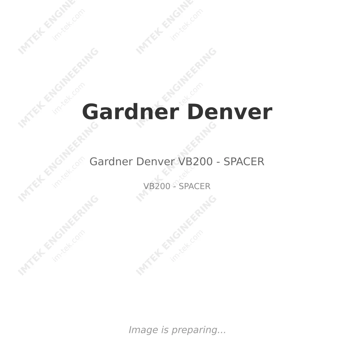 Gardner Denver Gardner Denver VB200 - SPACER - VB200 - SPACER
