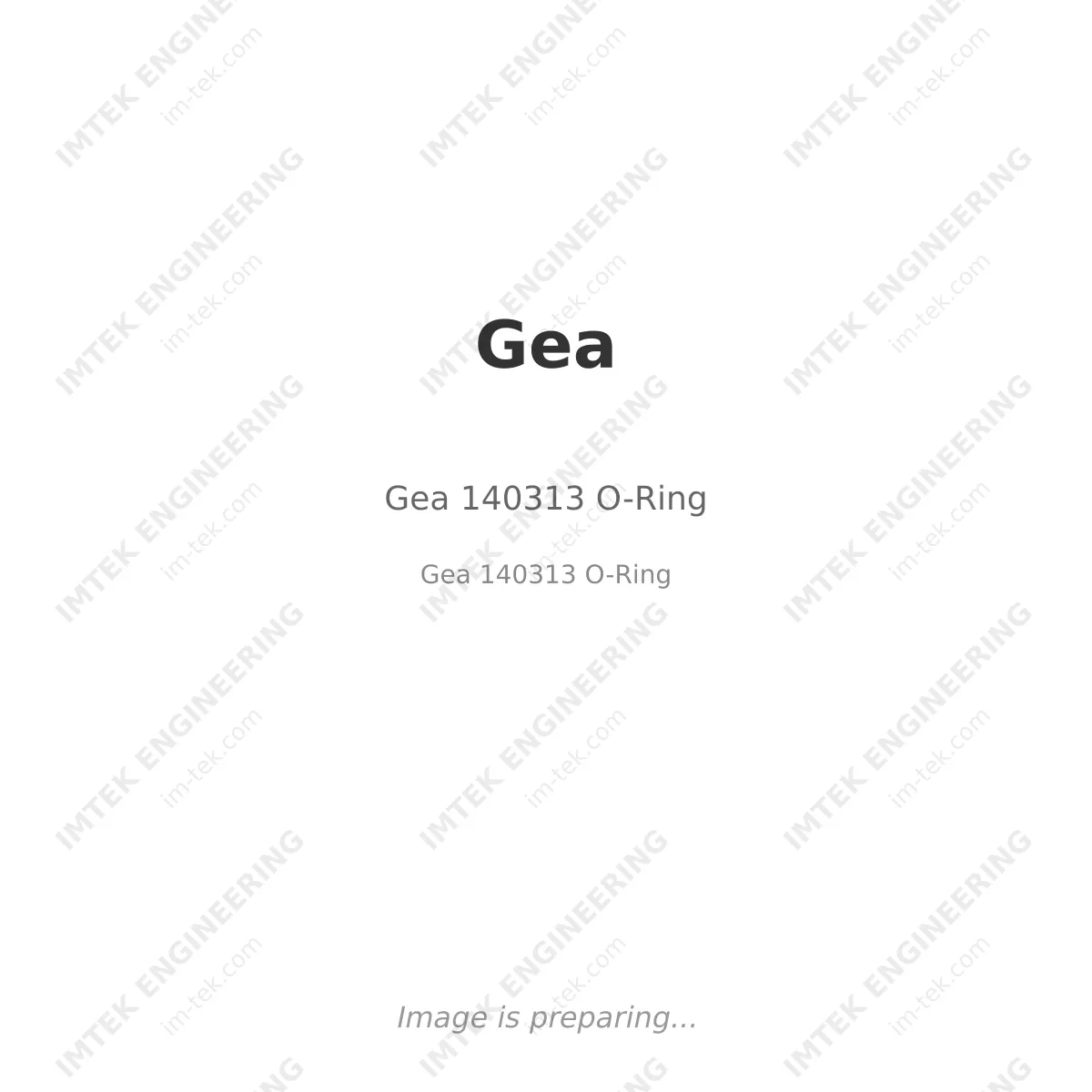 Gea Gea 140313 O-Ring - Gea 140313 O-Ring