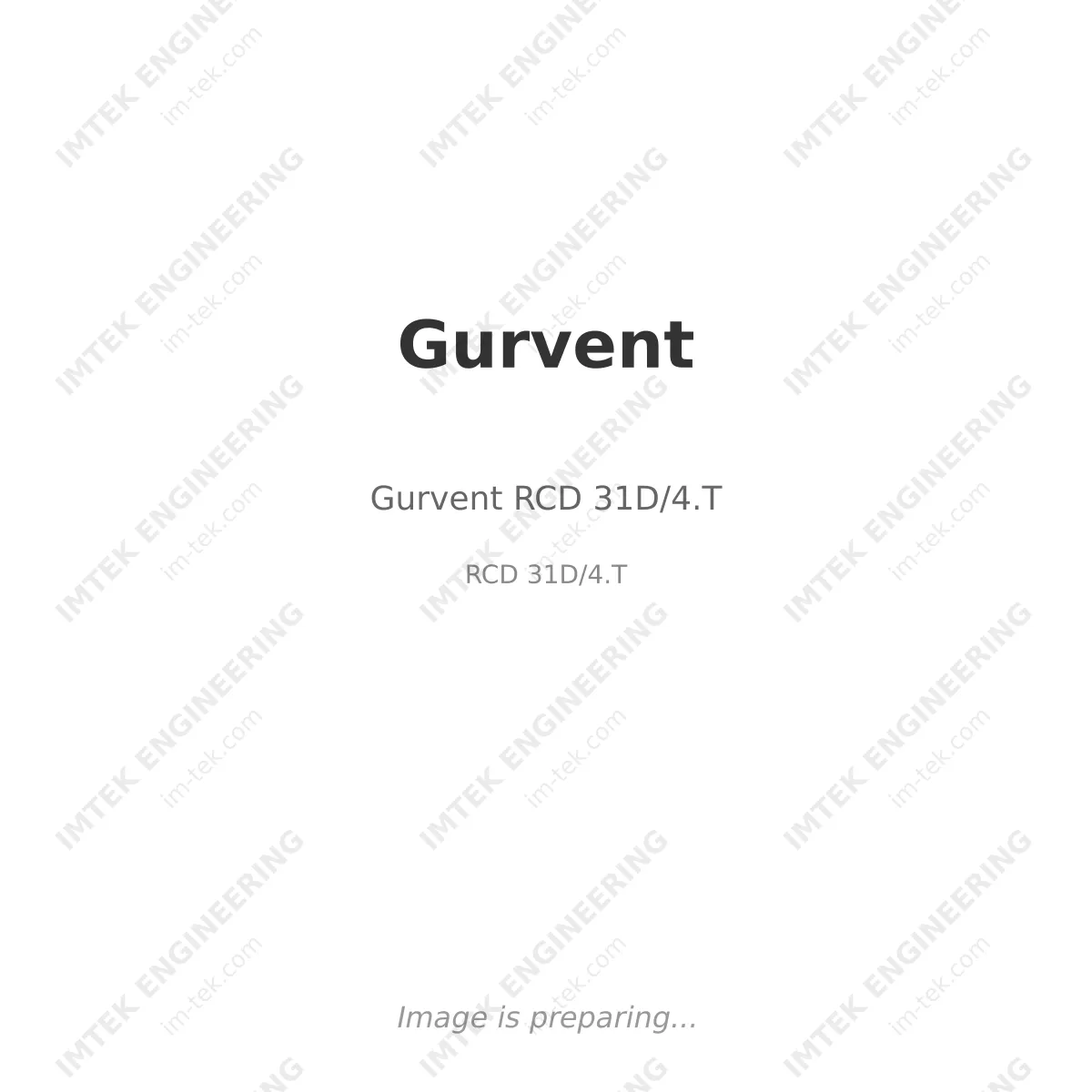 Gurvent Gurvent RCD 31D/4.T - RCD 31D/4.T