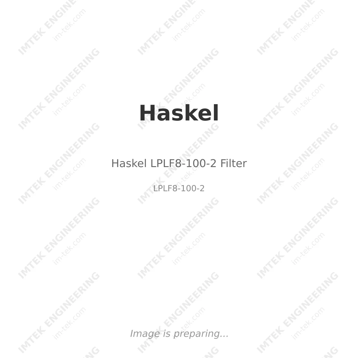 Haskel Haskel LPLF8-100-2 Filter - LPLF8-100-2