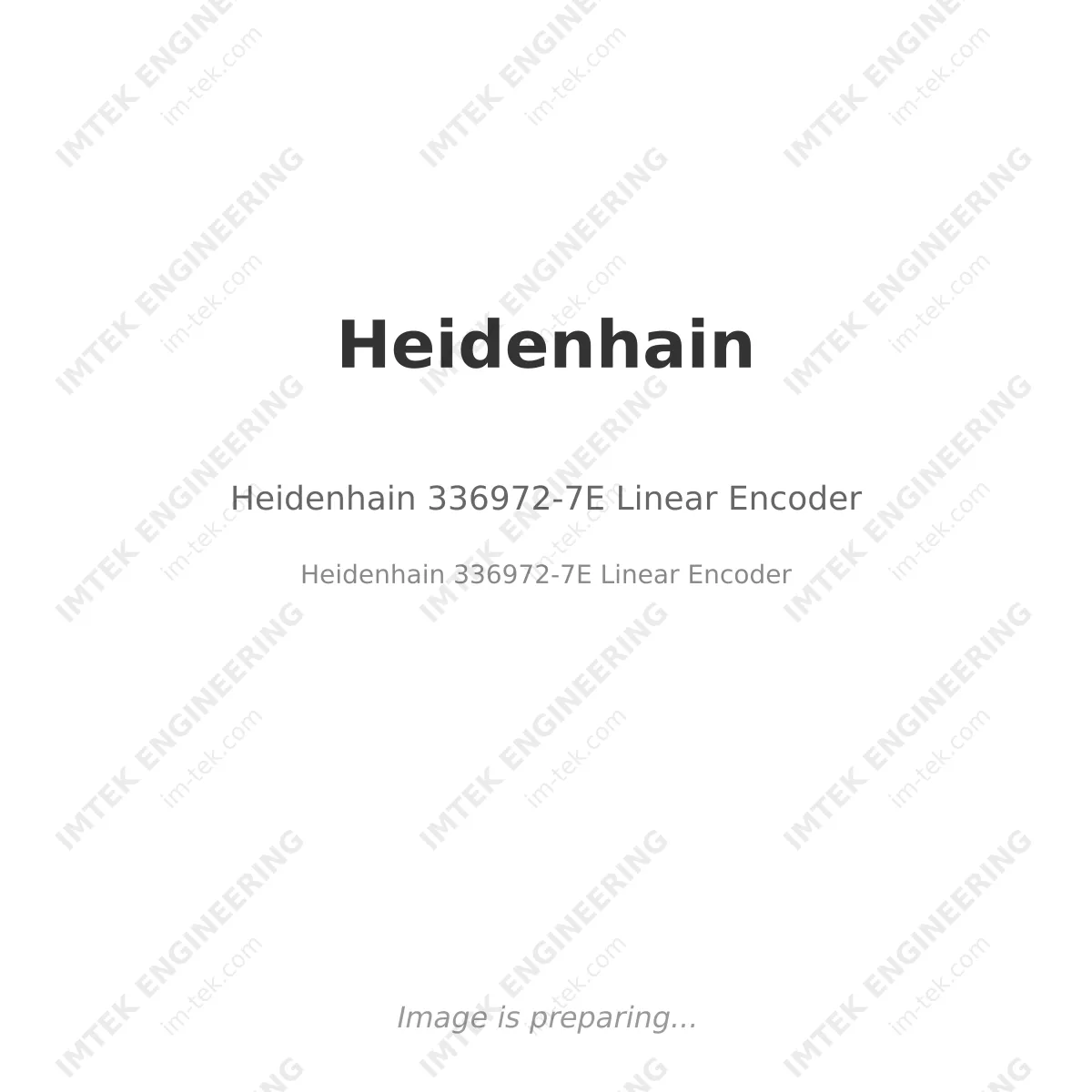 Heidenhain Heidenhain 336972-7E Linear Encoder - Heidenhain 336972-7E Linear Encoder