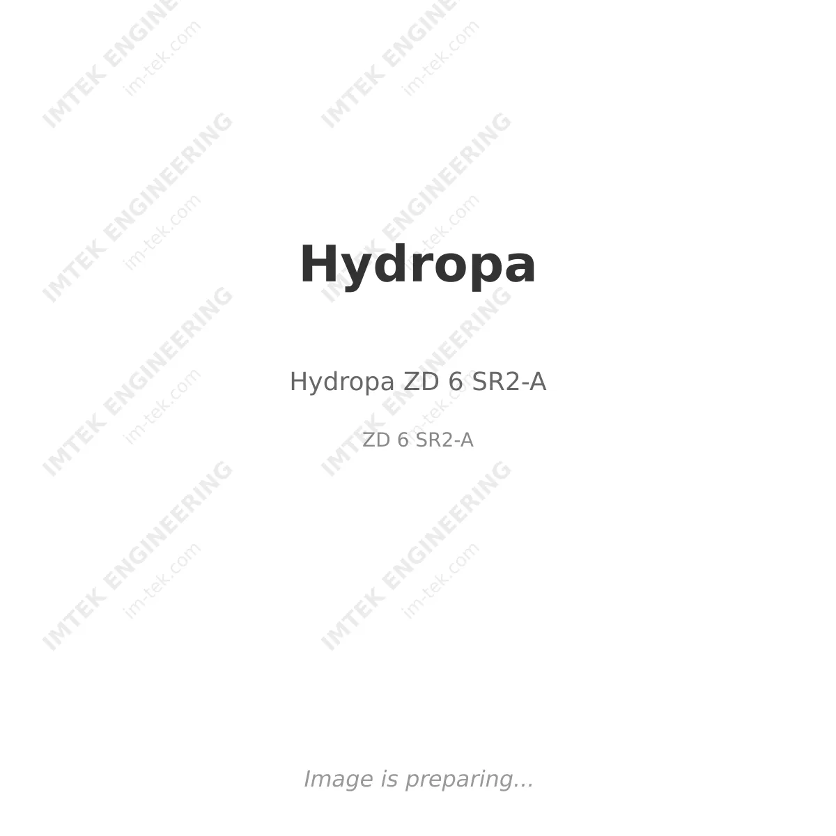 Hydropa Hydropa ZD 6 SR2-A - ZD 6 SR2-A