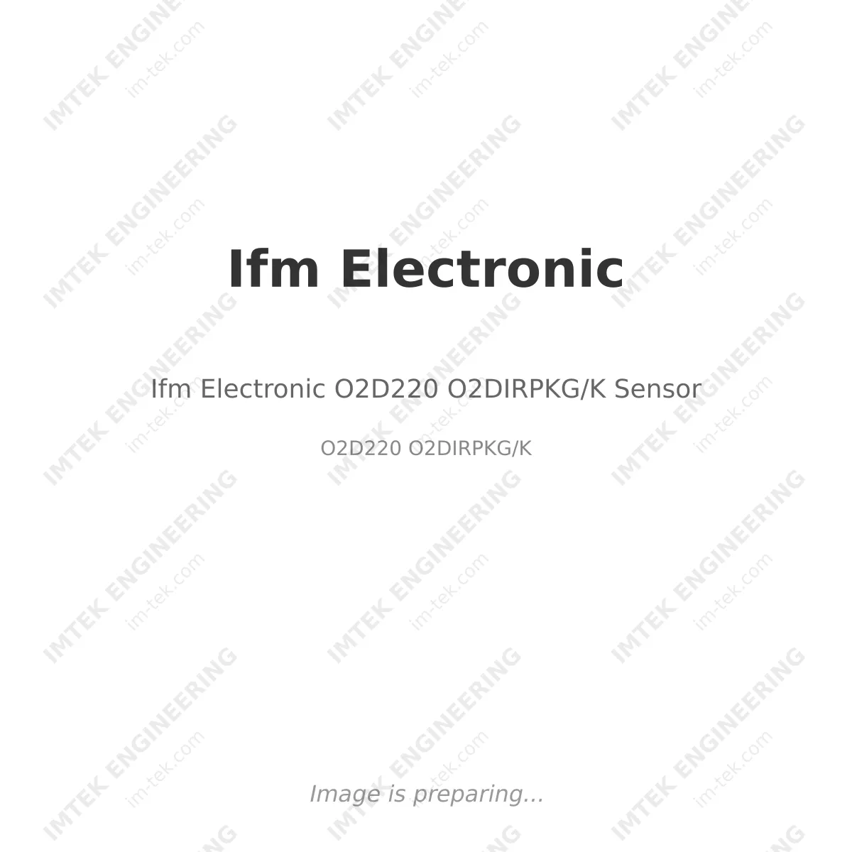 Ifm Electronic Ifm Electronic O2D220 O2DIRPKG/K Sensor - O2D220 O2DIRPKG/K