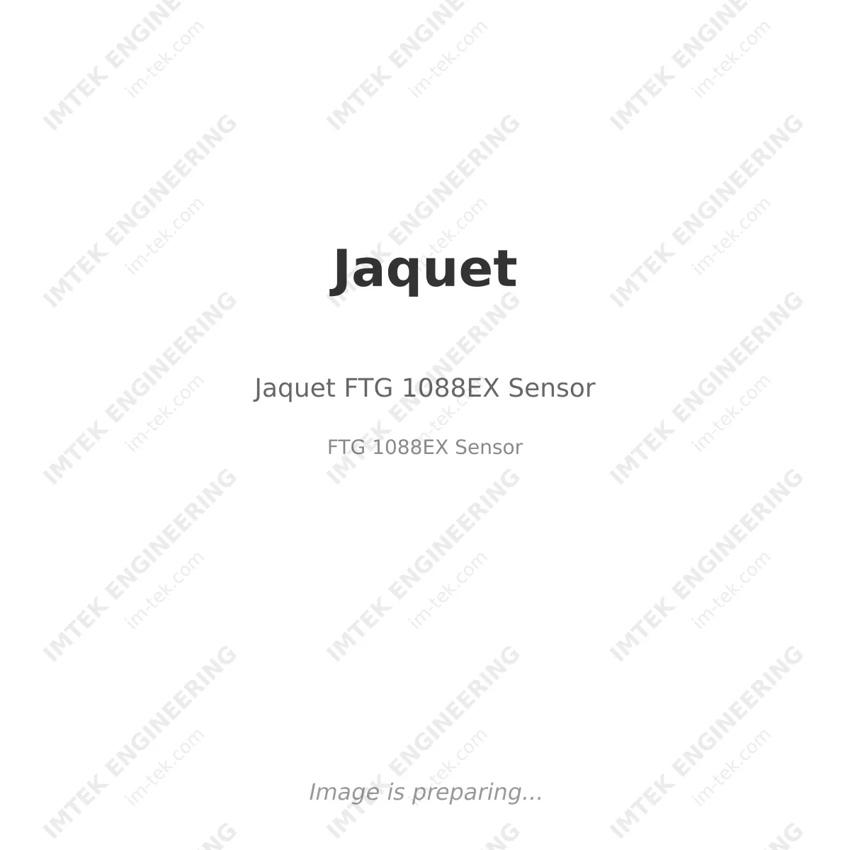 Jaquet Jaquet FTG 1088EX Sensor - FTG 1088EX Sensor