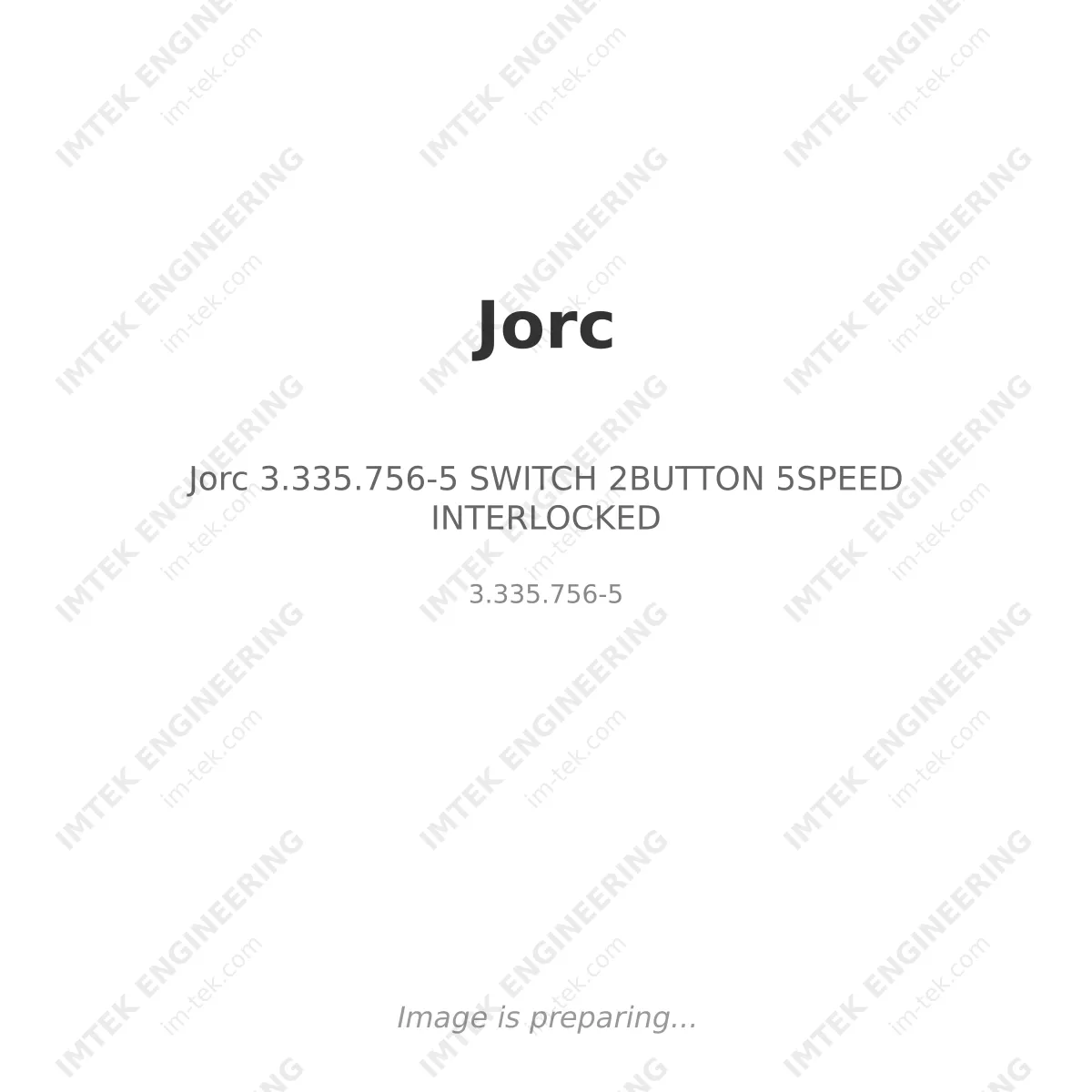 Jorc Jorc 3.335.756-5 SWITCH 2BUTTON 5SPEED INTERLOCKED - 3.335.756-5