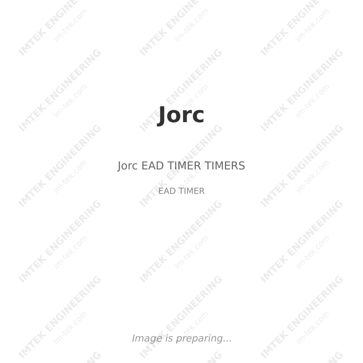 Jorc Jorc EAD TIMER TIMERS - EAD TIMER