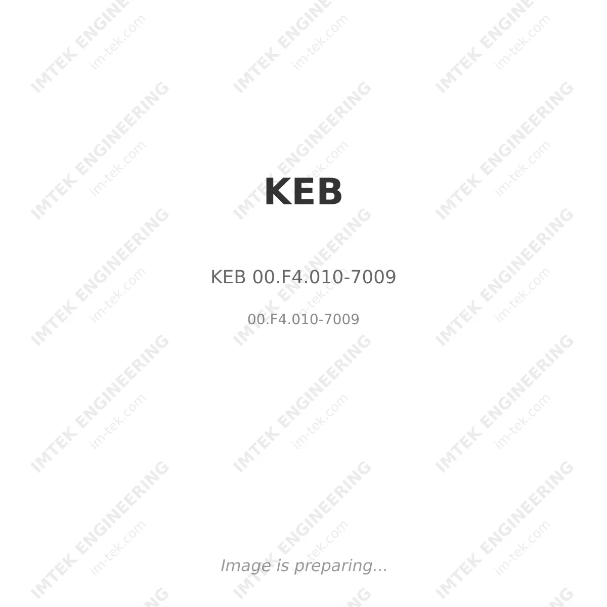 KEB KEB 00.F4.010-7009 - 00.F4.010-7009