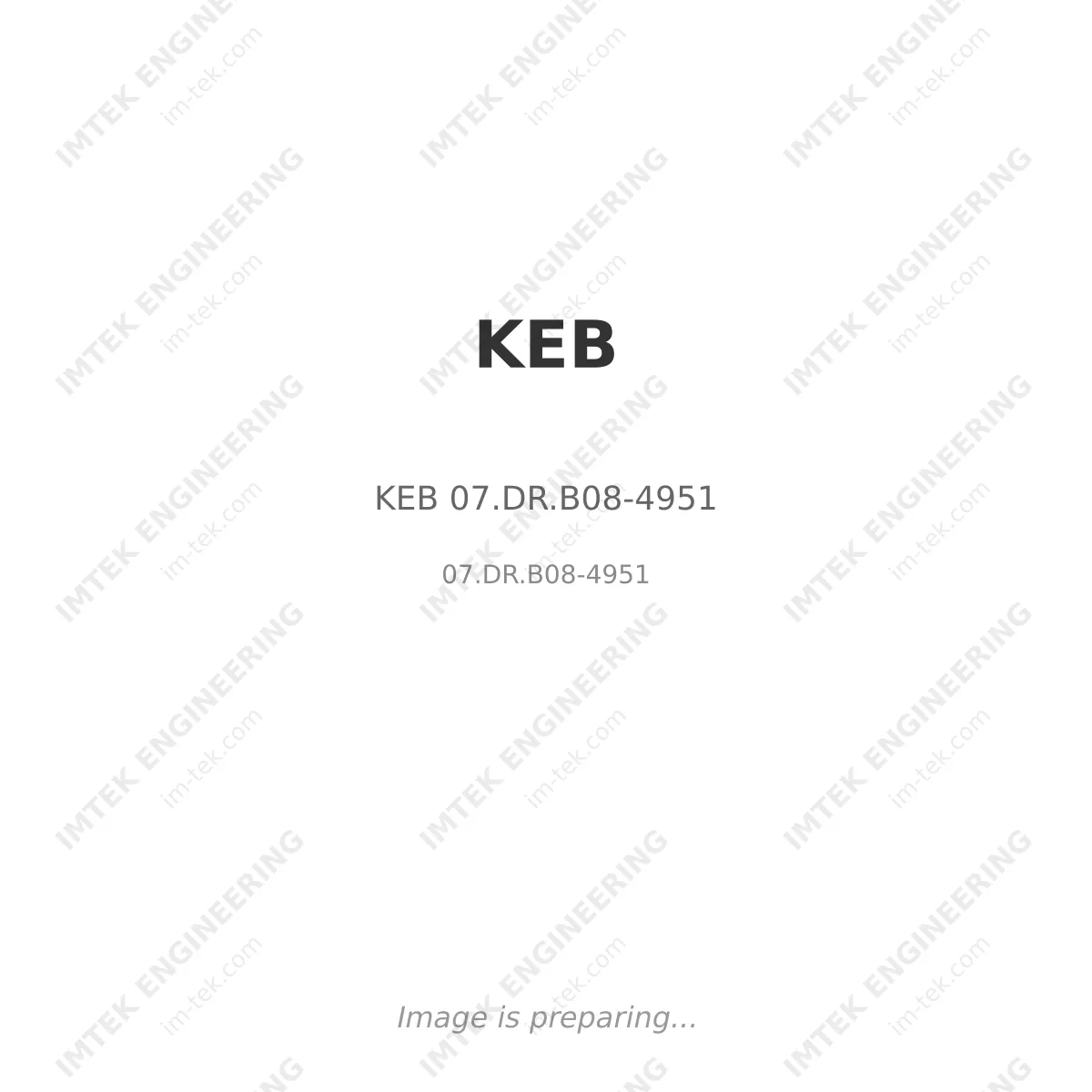 KEB KEB 07.DR.B08-4951 - 07.DR.B08-4951
