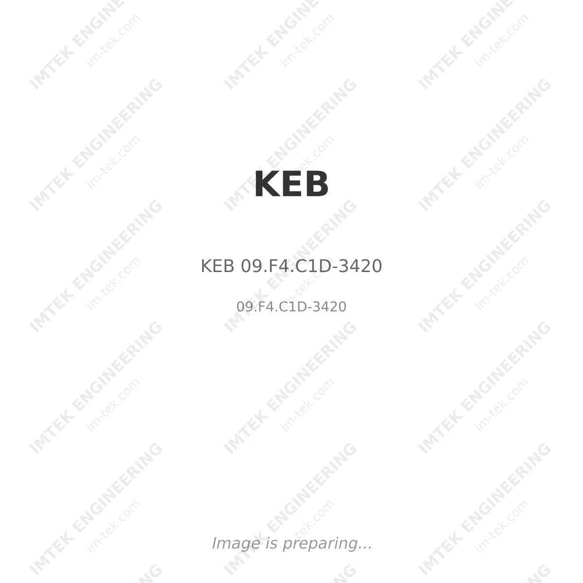 KEB KEB 09.F4.C1D-3420 - 09.F4.C1D-3420
