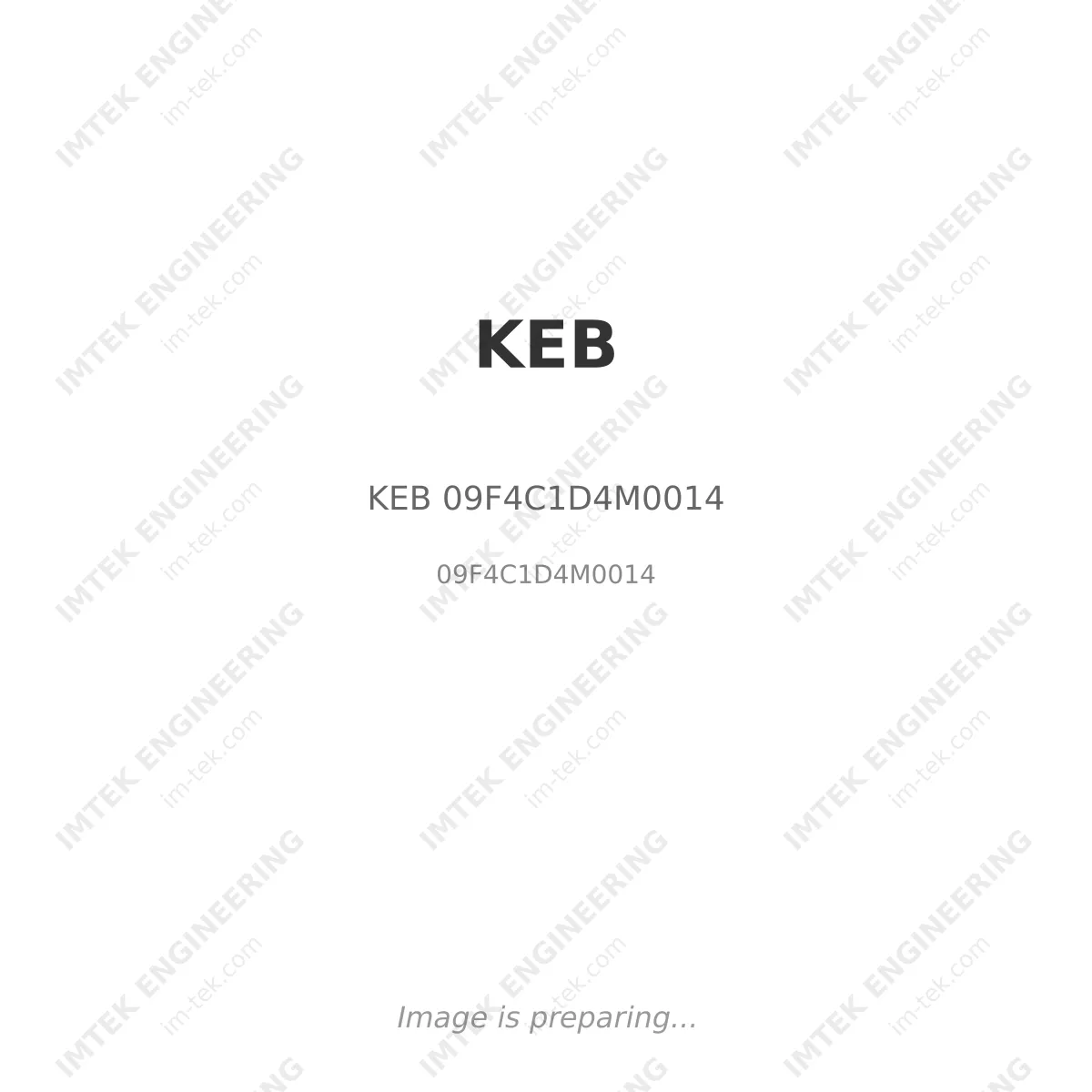 KEB KEB 09F4C1D4M0014 - 09F4C1D4M0014